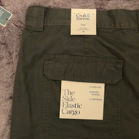 Croft & Barrow side elastic cargo short 46 NWT - Picture 5 of 9